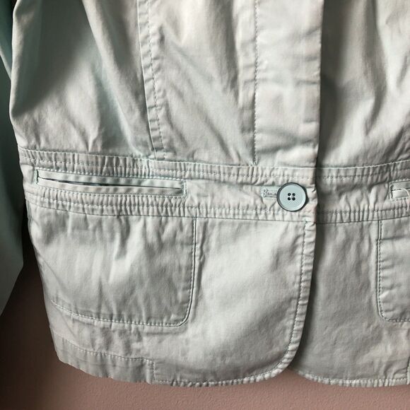 Talbots Jacket Womens 6 Petite Button Front Pastel Spring Layering Cotton Casual - Picture 5 of 15